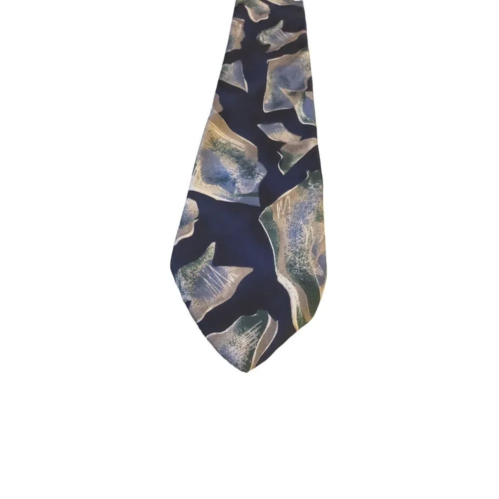Viaggio Tie Men's Classic Style‎ Multicolor Silk Abstract Made in the USA